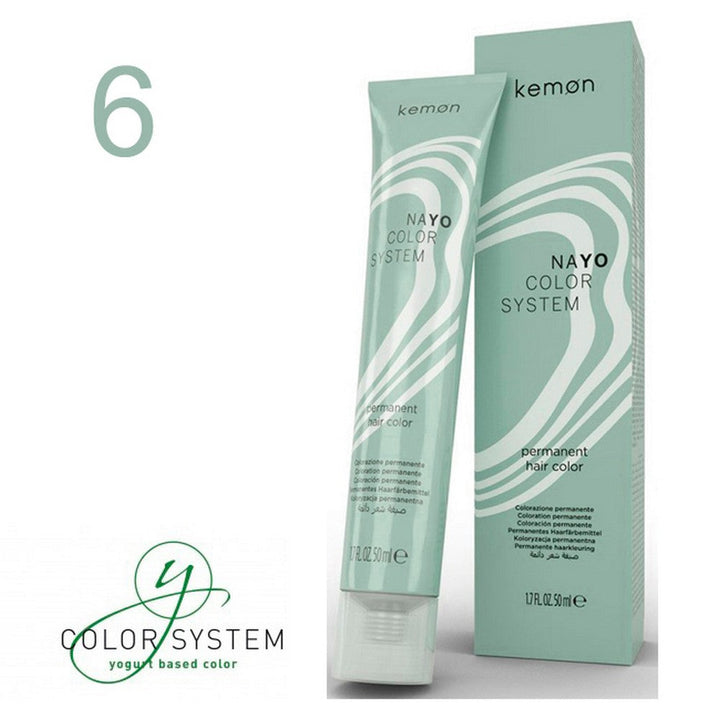 Kemon - Tinte Nayo Color Natural 6 Rubio Oscuro 50 ml