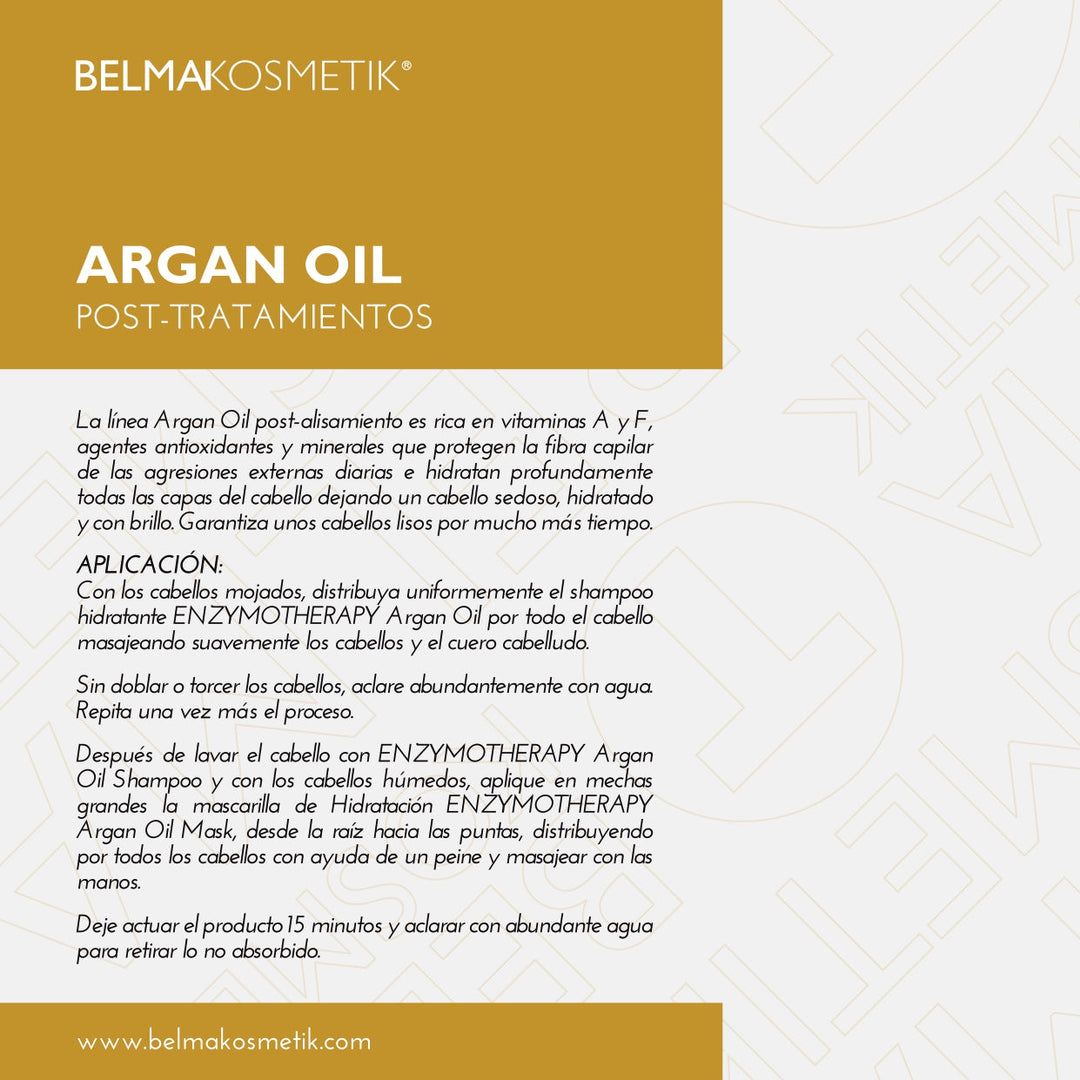 Belma Kosmetik-Argán kit de argán 500 cuidado en casa-todo tipo de cabellos y post alisado  🎁 REGALO: Reset Spray All in One 100ml
