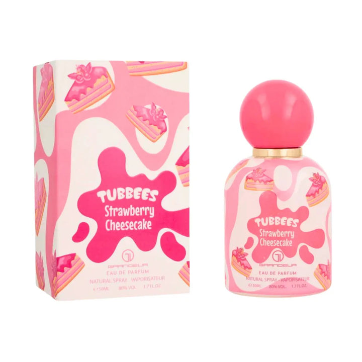 Tubbees Strawberry Cheesecake Eau De Parfum for Kids and Women 50ml 1.7oz