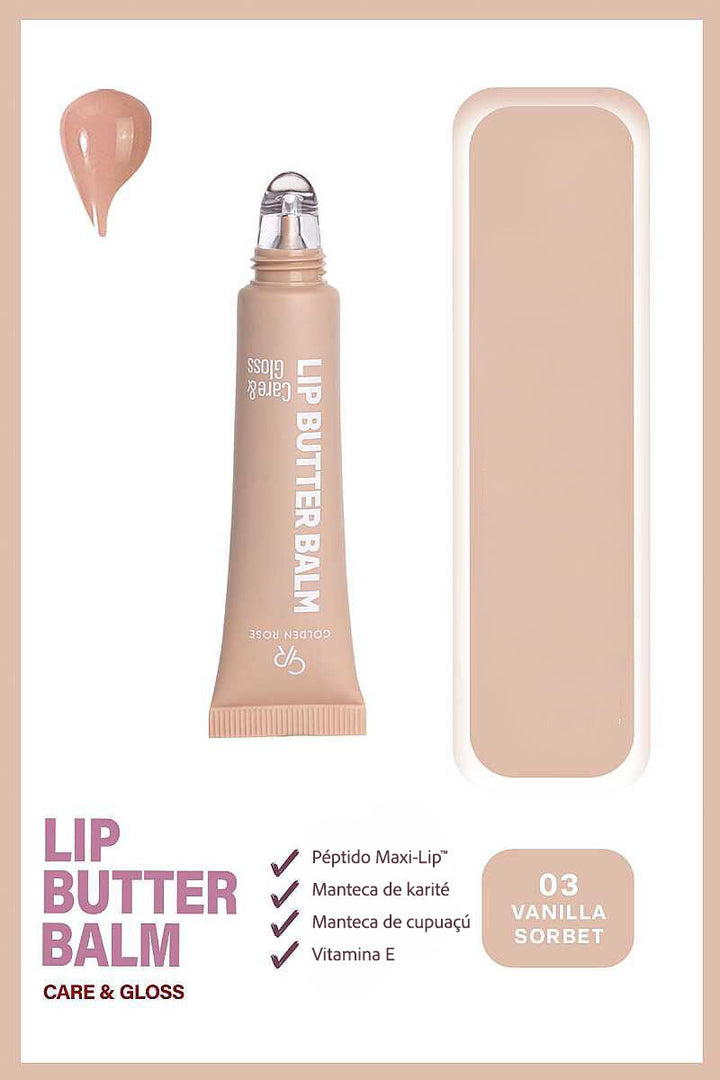Lip Butter Balm Care&amp;Gloss - Bálsamo labial con color