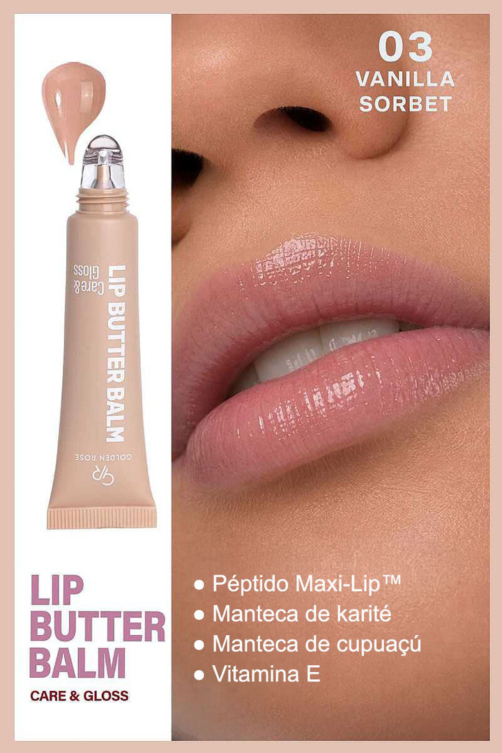 Lip Butter Balm Care&amp;Gloss - Bálsamo labial con color