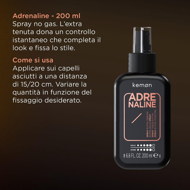 Kemon - Spray Extra-Fijación Hair Style Adrenaline 200 ml