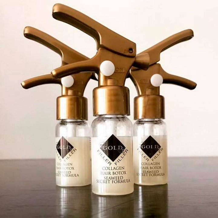Kleral System - Semi di Lino - Caja de 9 Unds. Gold Filler Hair Botul 10 ml