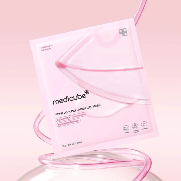 Medicube - Mascarilla en Gel de Colágeno Rosa con PDRN – Hidratación, Regeneración y Luminosidad