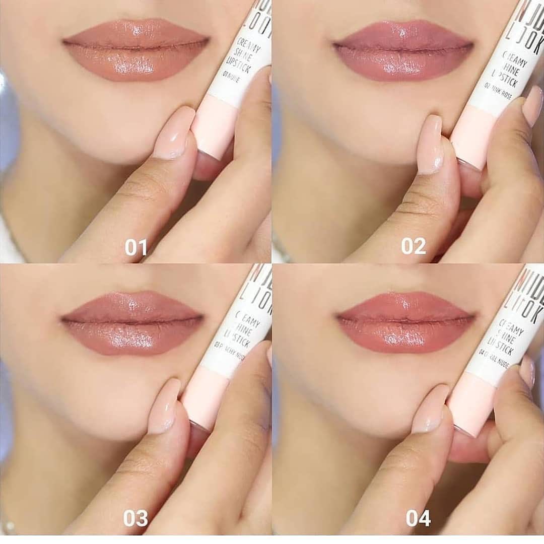 Nude Look Creamy Shine Lipstick – Pintalabios cremoso en lápiz