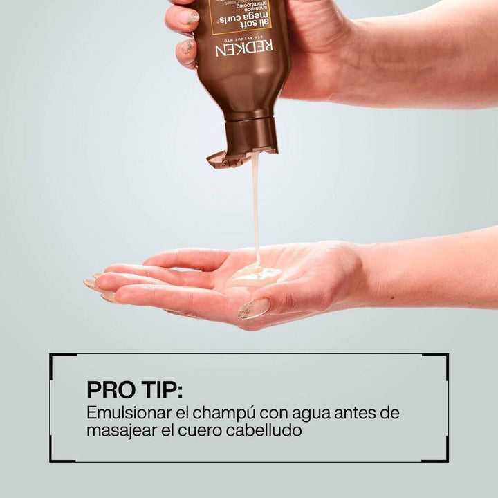 Redken - Champú Hidratante para Rizos y Ondas All Soft Mega Curls 300 ml