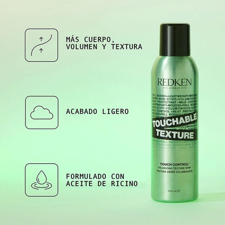 Redken - Laca Texturizadora Touchable Texture Touch Control 250 ml