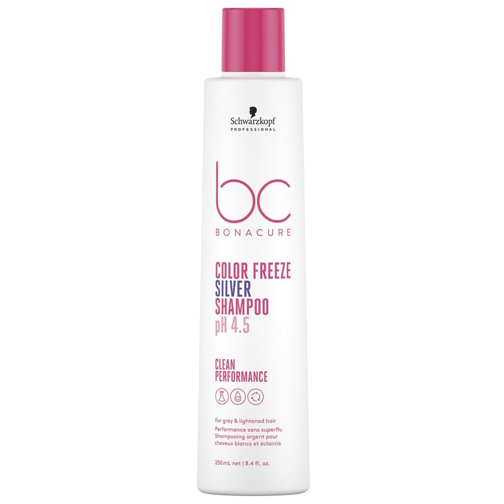 Schwarzkopf - Champú Especial Canas ph 4.5 BC Bonacure Clean Color Freeze Silver 250 ml