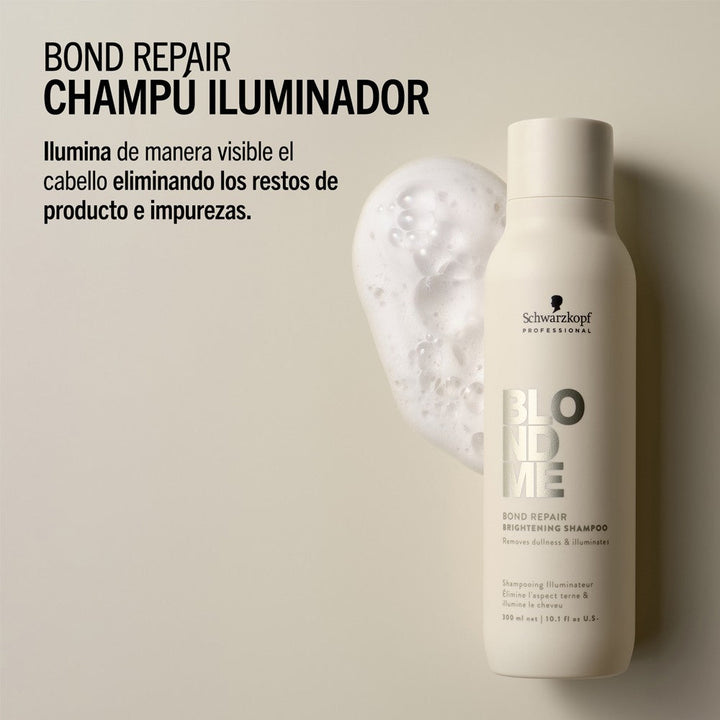 Schwarzkopf - Champú Iluminador BlondMe Bond Repair Brightening 300 ml
