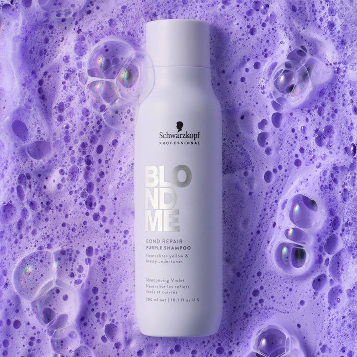Schwarzkopf - Champú Morado BlondMe Bond Repair Purple 300 ml