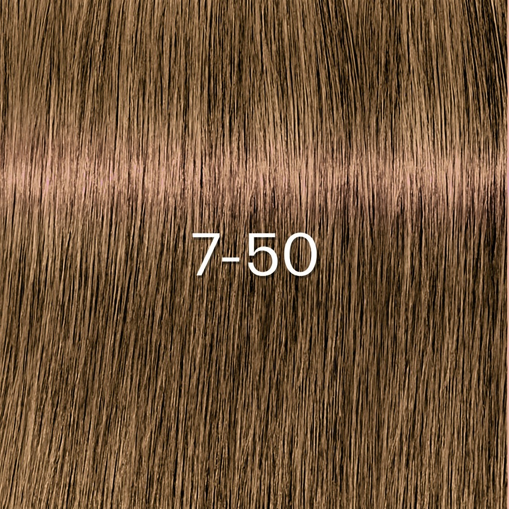 Schwarzkopf - Tinte sin Amoniaco Igora Zero AMM 7-50 Rubio Medio Dorado Natural 60 ml