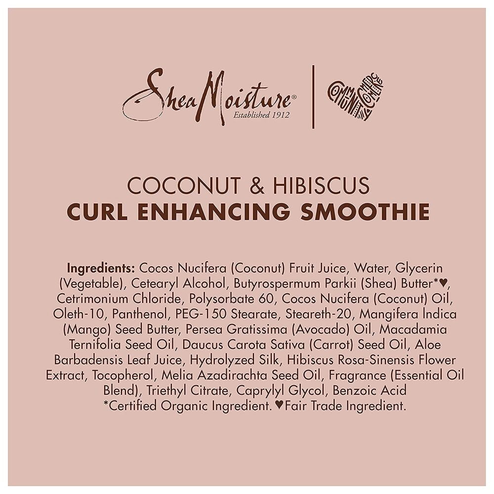 Shea Moisture - Acondicionador Coconut &amp; Hibiscus Curl Enhancing Smoothie 340 g