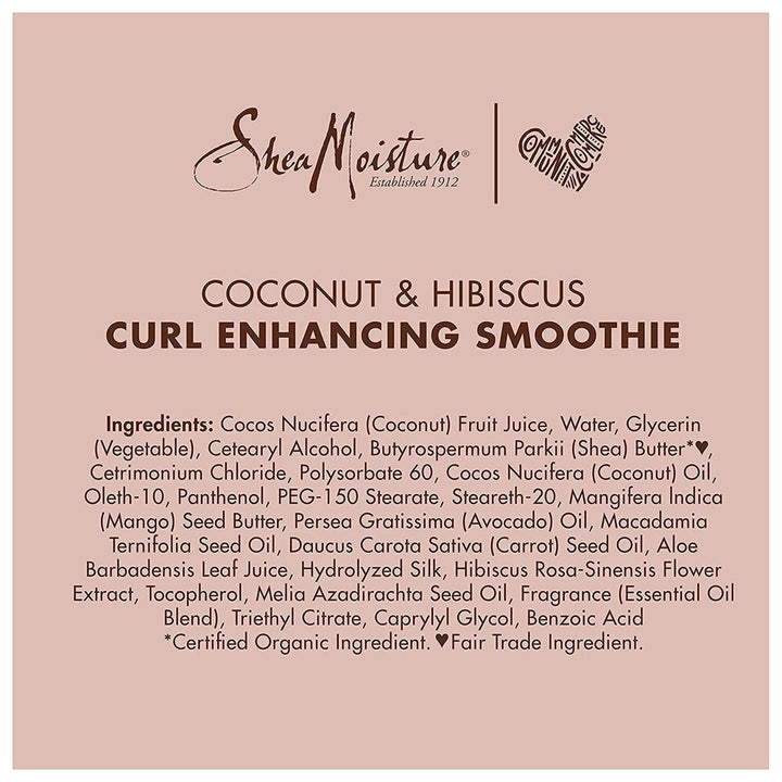 Shea Moisture - Acondicionador Coconut &amp; Hibiscus Curl Enhancing Smoothie 340 g