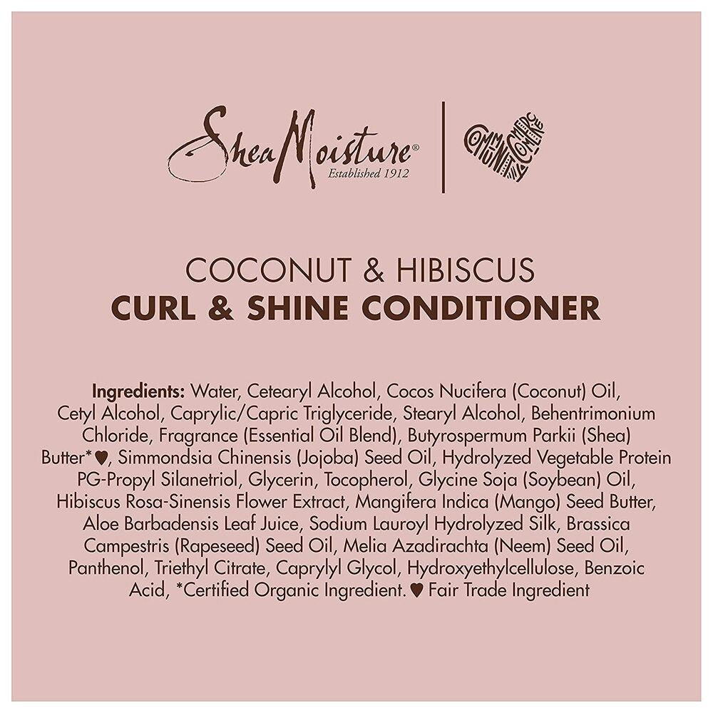 Shea Moisture - Acondicionador Coconut &amp; Hibiscus Curl &amp; Shine 384 ml