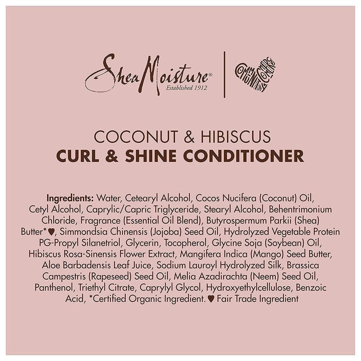 Shea Moisture - Acondicionador Coconut &amp; Hibiscus Curl &amp; Shine 384 ml