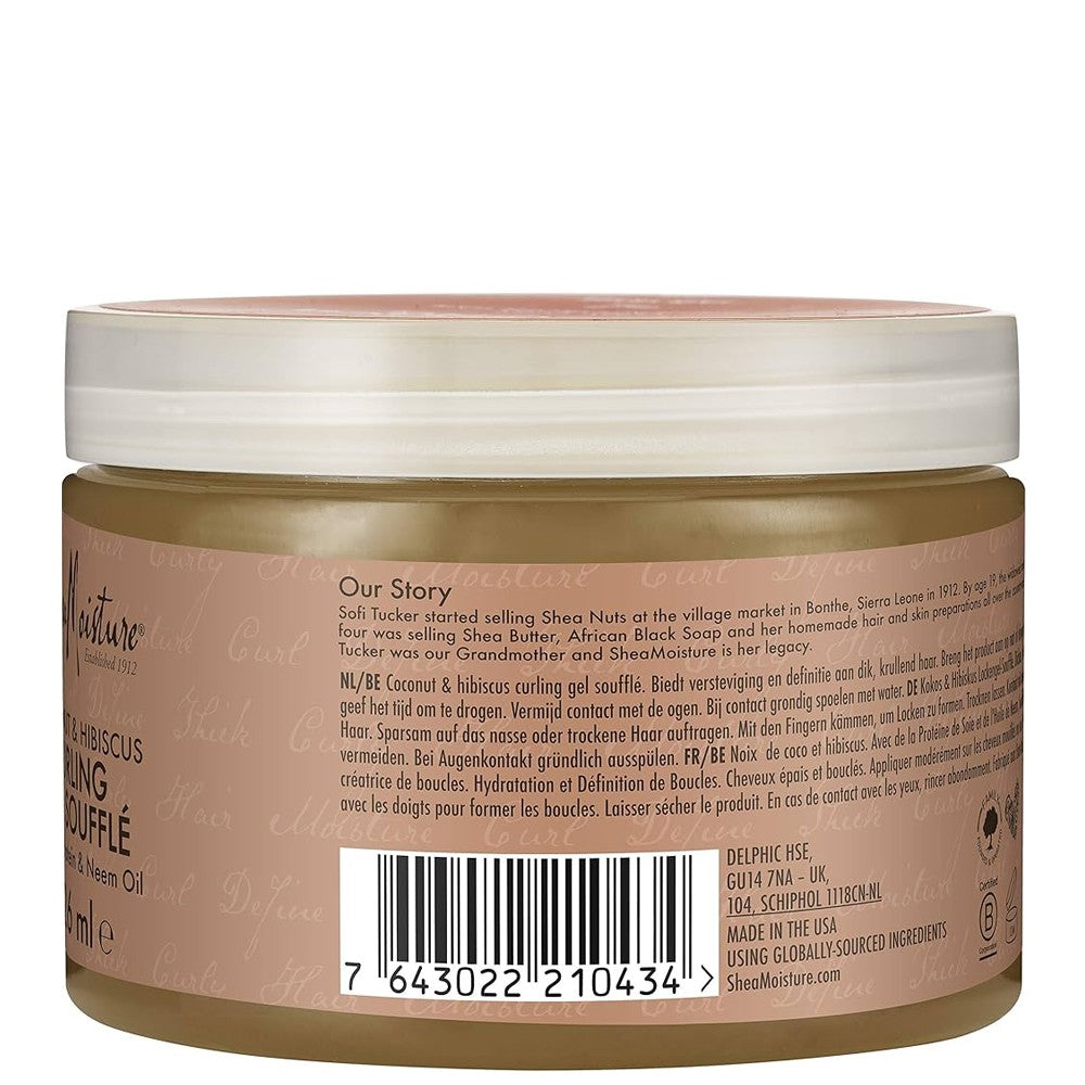 Shea Moisture - Gel Para Rizos Coconut &amp; Hibiscus Curling Gel Souflé 326 ml