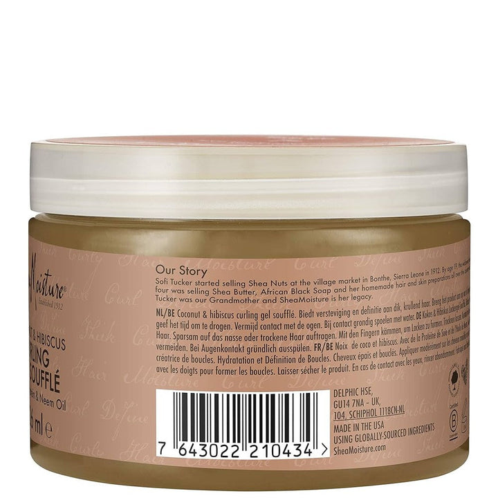 Shea Moisture - Gel Para Rizos Coconut &amp; Hibiscus Curling Gel Souflé 326 ml