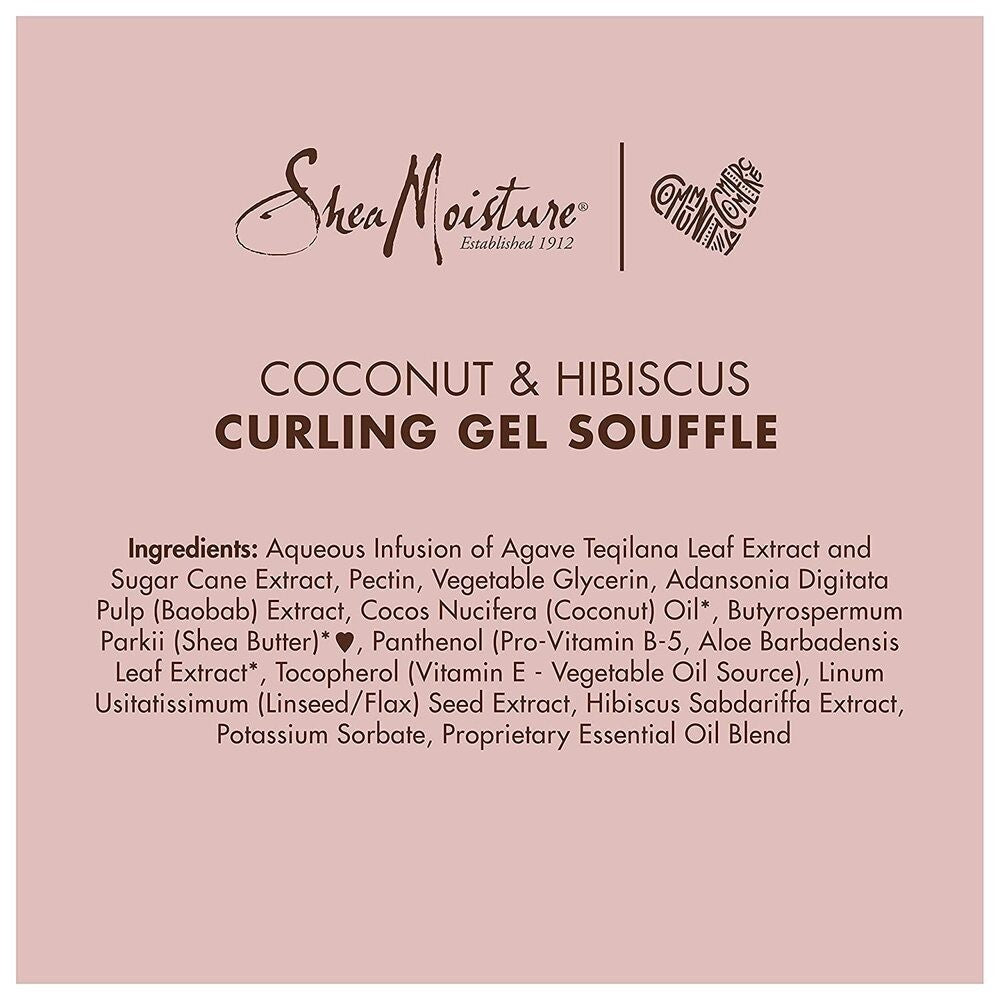 Shea Moisture - Gel Para Rizos Coconut &amp; Hibiscus Curling Gel Souflé 326 ml