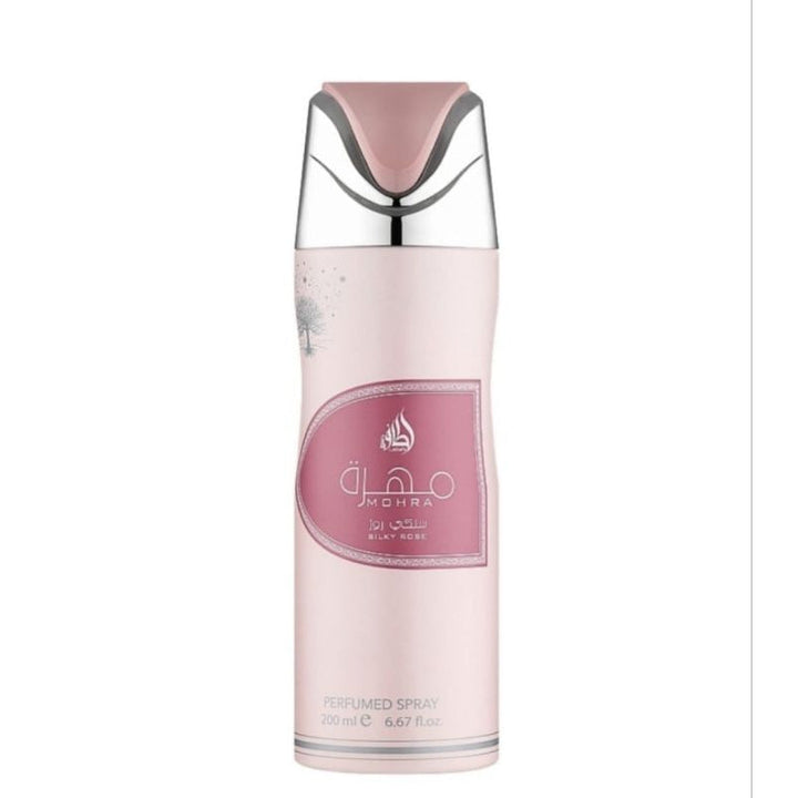 Lattafa Mohra Silky Rose feminino desodorante spray 200ml