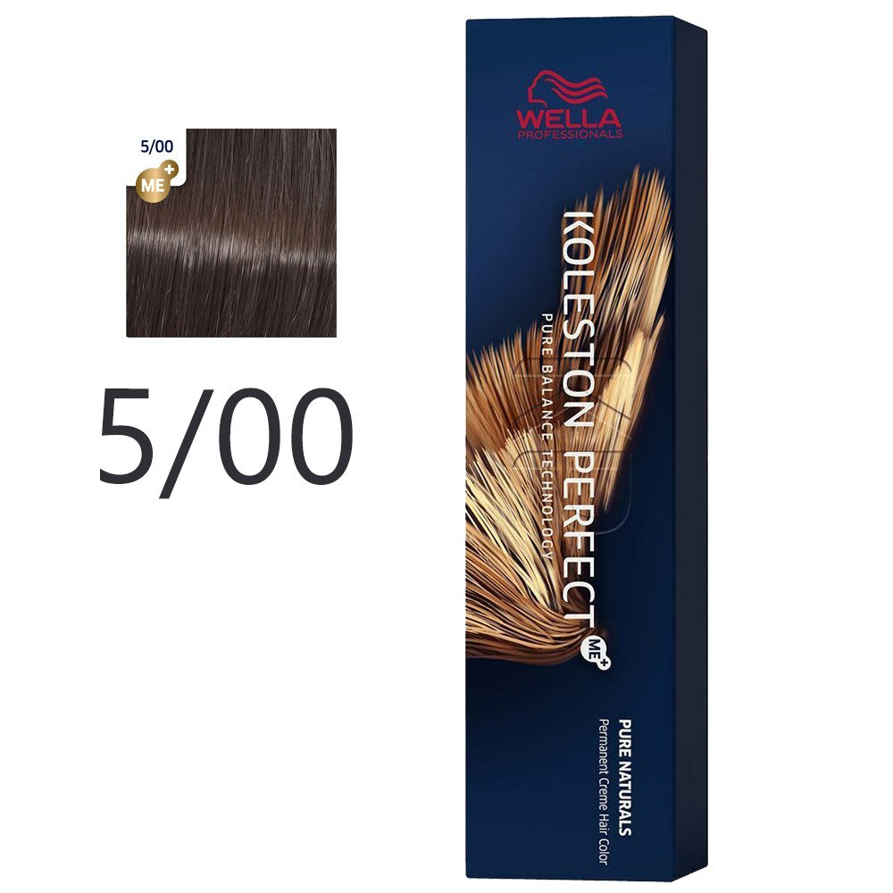 Wella - Crema Permanente Koleston PerfectMe+ 5/00 Castaño Claro Natural 60 ml